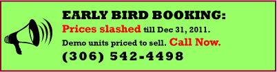 Save on Fall bookings. Call (306) 542-4498